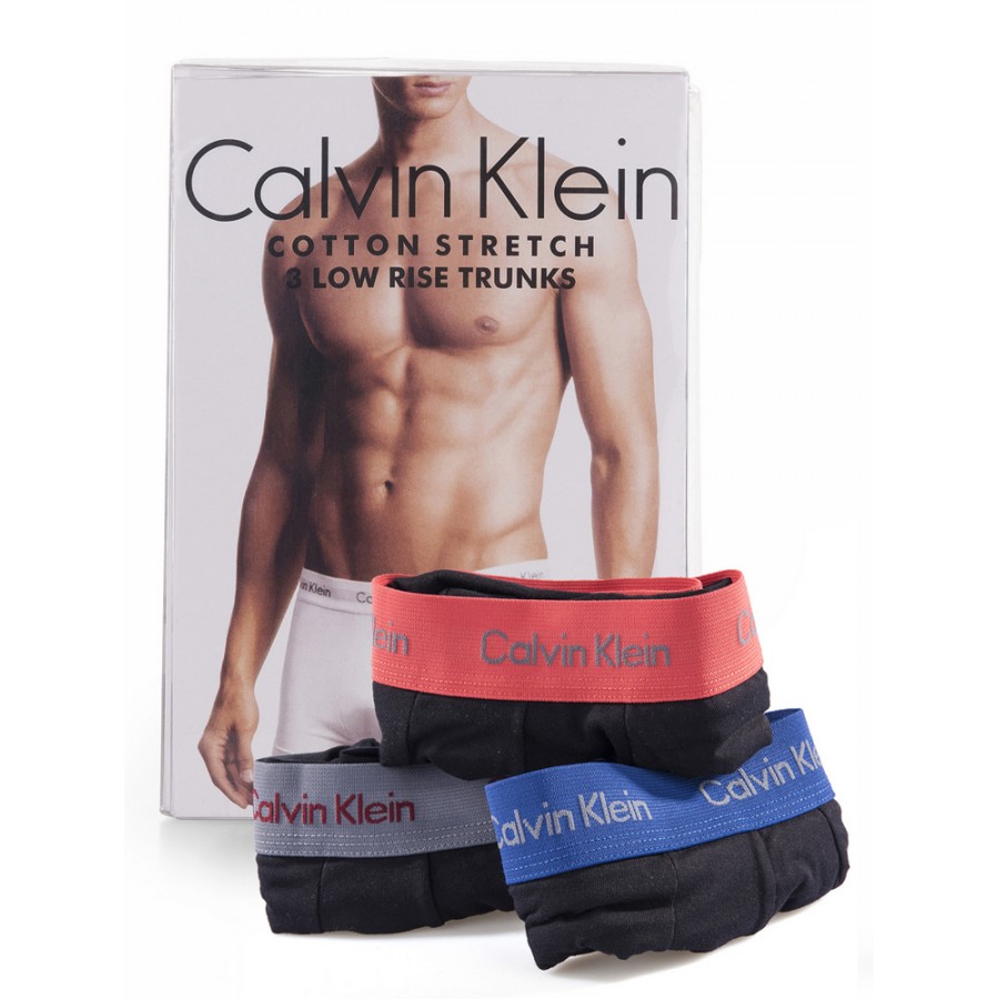 Boxer Calvin Klein, červené, černé, modré