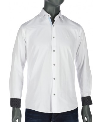 REPABLO elegantní bílá slim košile