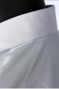 REPABLO bílá slim košile s výrazným prošíváním
