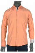 REPABLO svěží slim oranžová košile