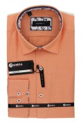 REPABLO svěží slim oranžová košile