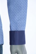 REPABLO slim košile s kombinovaným modrým vzorem