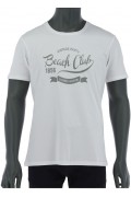 REPABLO bílé triko s nápisem Baech Club