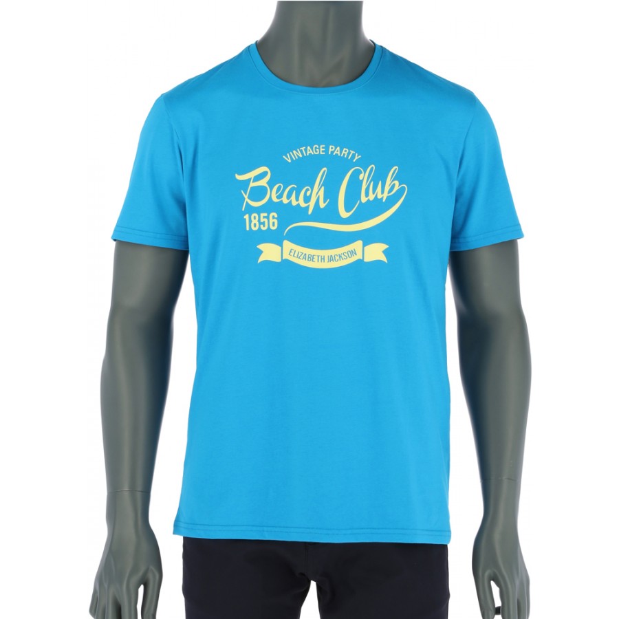REPABLO modré triko s nápisem Baech Club