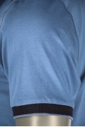 REPABLO modré polo triko s černým límcem