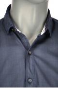 REPABLO tmavě modrá košile s krátkým rukávem